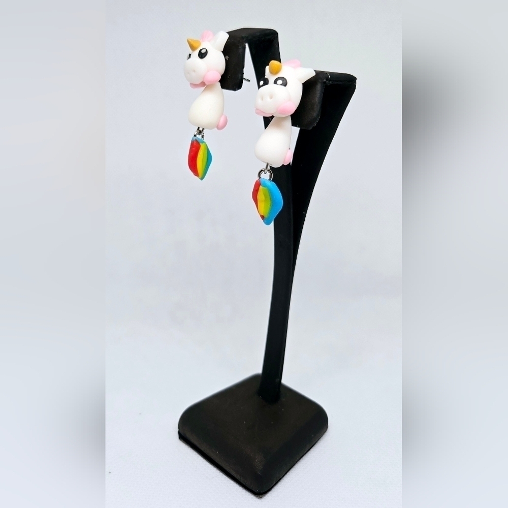 Unicorn Dangle Earrings - Picture 2 of 11